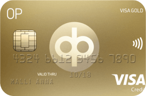 OP Visa Gold luottokortti